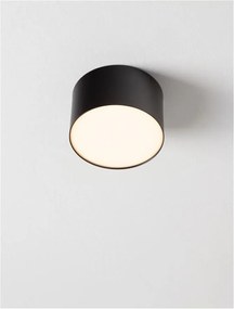 Spot aplicat, Plafoniera LED Luldo negru, 11cm