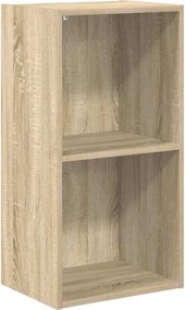 vidaXL Bibliotecă 2 rafturi stejar sonoma 40x30x76,5 cm lemn prelucrat