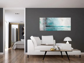 Tablou - pictură abstractă în ulei (120x50 cm)