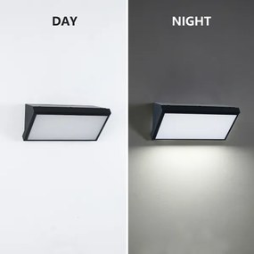 Brilagi-LED Aplică de perete pentru exterior TRIANGLE, reglabilă, 1xE27/6W/230V 2700-6500K IP65, neagră