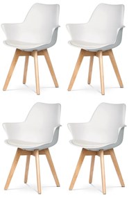 Set de scaune de sufragerie CT-771 WT, 4 buc