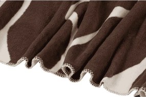 Pătură maro/crem 150x200 cm Felu – noo.ma