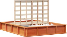 vidaXL Cadru de pat Maroniu cerat 160 x 200 cm Lemn de pin masiv