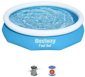 Piscină gonflabilă Bestway Fast Set, 305 x 66 cm, filtrare cu cartușe