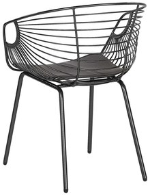 Set 2 buc. scaune de sufragerie HABIR (negru). 1022870