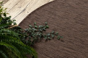 Covor SISAL SION cerc A5165A Melanj țesute plate maro