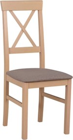 Scaun ALLA 3, maro/stejar sonoma, stofa clasica/lemn, 43x51x95 cm