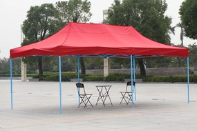 Pavilion pliant 2,9x5,7m-rosu