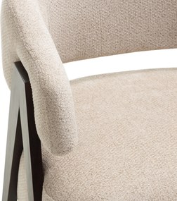 OFERTA Fotoliu design bej MIZU II. calitate