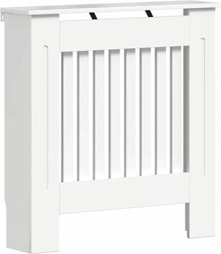 vidaXL Capac pentru radiator Alb lucios 78 x 19 x 81,5 cm