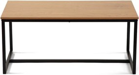 Măsuță de cafea în culoare naturală cu aspect de lemn de stejar 47x90 cm Norden – Bonami Essentials