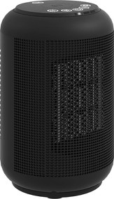 HOMCOM Încălzitor electric cu 3 moduri și temporizator 24h, 14x14x21.5 cm, Negru | Aosom Romania