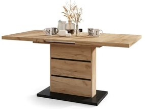 Masă extensibilă PAOLO stejar craft/negru