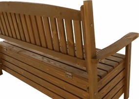 Bancă de grădină, maro, 150cm, AMULA