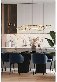 Lustră LED cu cablu ANNELI LED/45W/230V 125 cm, aurie