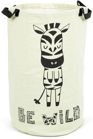 Coș de rufe pentru copii Go to the Zoo Zebra , 48 x 30 cm