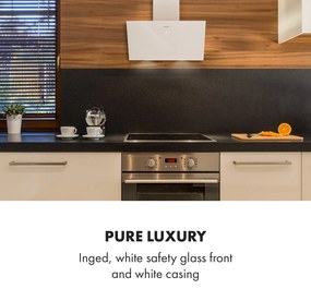 Laurel 60, hotă, 60 cm, putere de extracție 350 m³ / h, LED, ecran tactil, alb