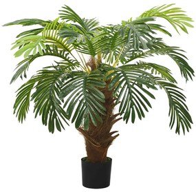 Planta artificiala palmier cycas cu ghiveci, verde, 90 cm 1, 90 cm