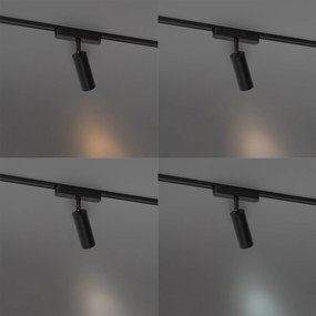 Spot modern negru pentru sistem de șine monofazat 4.5W 3000K - Magnetic Samson