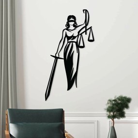 DUBLEZ | Decorațiune din lemn pentru perete  - Zeița Dreptății