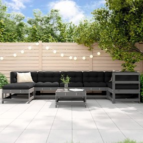 3186272 vidaXL Set mobilier relaxare grădină, 8 piese, lemn masiv de pin
