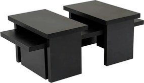 Masuta cafea SANCTUARY, negru, PAL, 110x45x30 cm