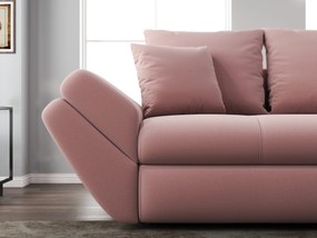 Canapea extensibilă dumonde cu ladă de depozitare si sezut confortabil din spuma high-density, Loana Royal Pink 250x100 cm