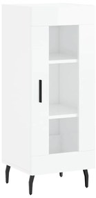 828814 vidaXL Servantă, alb extralucios, 34,5x34x90 cm, lemn compozit