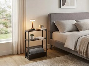 Masuta de cafea cu sertar si port USB NEXIVO, negru