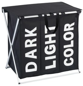 Coș de rufe Wenko Trio, 118 l, negru