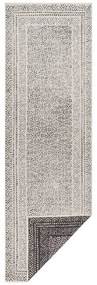 Covor lung pentru exterior Ragami Berlin, 80x250 cm, negru - alb