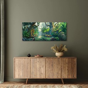 Tablou - Ilustrare pădure tropicală (120x50 cm)