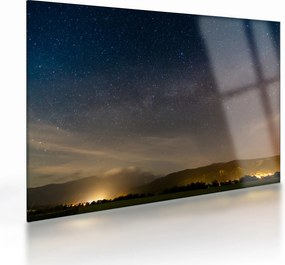 Tablou pe sticlă cu cerul nocturn (70x50 cm)