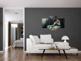 Tablou - Sirena pe stâncă (90x60 cm)