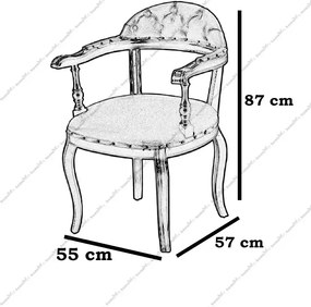 Scaun living tapitat,fag,Seria Special AST-650,Homs,60030