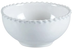 Bol din gresie ceramică Costa Nova Pearl, ⌀ 16 cm, alb