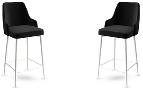 Set de scaune de bar Enox Black and White, 2 buc.