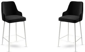 Set de scaune de bar Enox Black and White, 2 buc.
