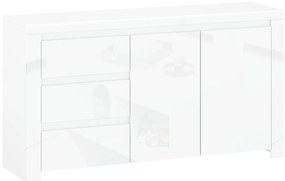 Comodă Leona 2D3S (alb lucios). 1053001