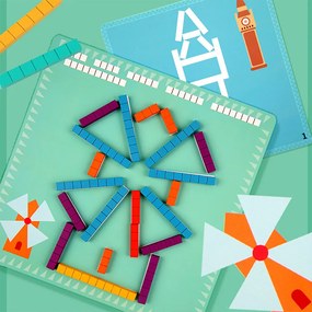 Jucărie educativă din lemn, puzzle abac, aritmetică