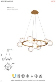 Lustra LED suspendata design modern ANDROMEDA