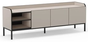 Comodă TV crem 160x55x42 cm Adara – Marckeric