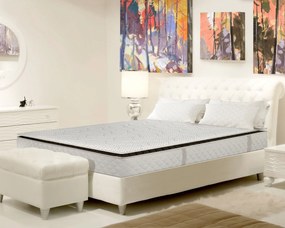 Saltea Ortopedica Bedora Intense Memory 140x200 cm, 7 zone, memory foam, arcuri invelite, 27 cm, medie, husa antialergica