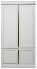 Șifonier din lemn de pin gri deschis cu ușă cu balamale 110x215 cm Organize – BePureHome