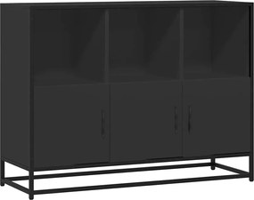 vidaXL Dulap, negru, 100x35x76 cm, lemn prelucrat