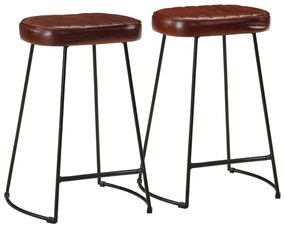 vidaXL Scaune de bar, 2 buc., maro închis, 41x29x62 cm