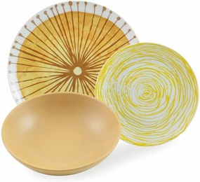 Set veselă din gresie și porțelan 18 piese Villa d´Este Marea