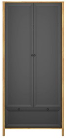 Dulap de haine Bruselas (stejar craft auriu + negru) . 1116784