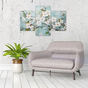 Tablou - Pictură, ramuri de copac înflorit (90x60 cm)