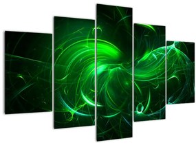 Tablou - abstracție verde (150x105 cm)